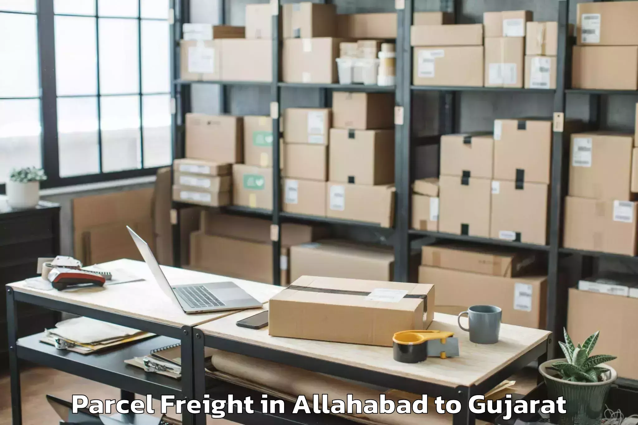 Book Your Allahabad to Kalol Parcel Freight Today